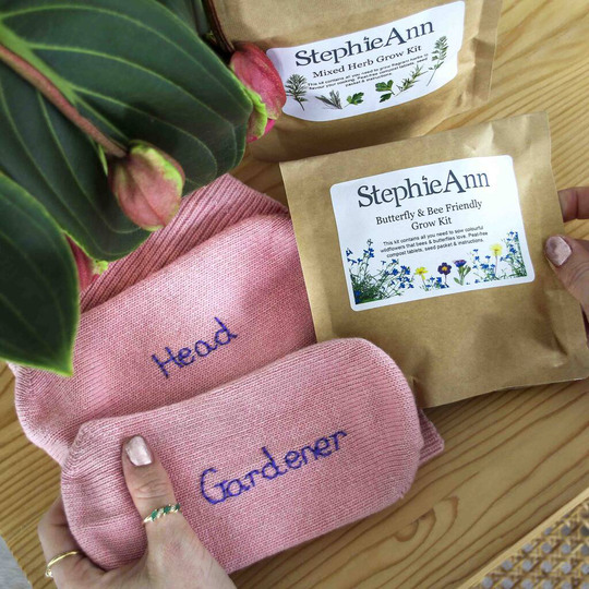 Head Gardener Women's Thick Cashmere Socks, Seeds Gift