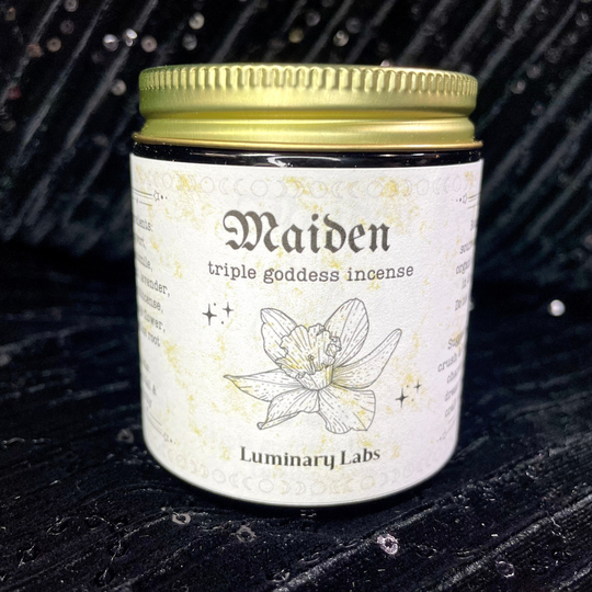 Maiden | Ritual Incense Blend Organic Herbs Triple Goddess Meditation Manifestation Luminary Labs