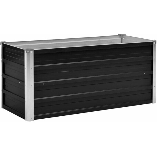Briday - Raised bed anthracite 100 x 40 x 45 cm Galvanized steel