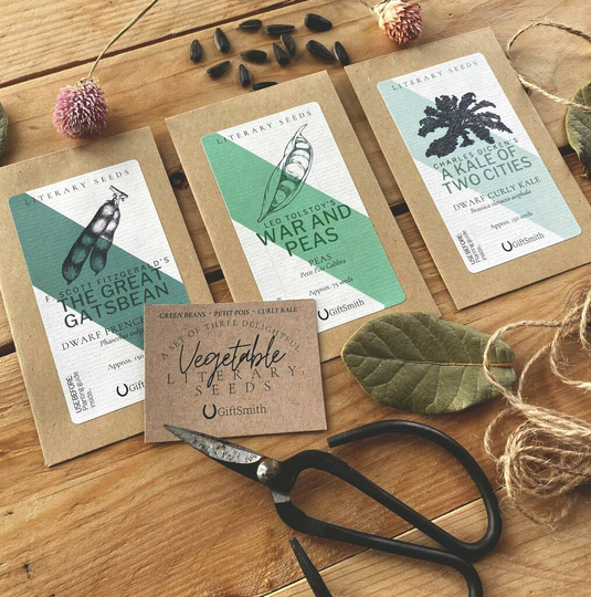 Literary Seeds: The Veggies Set Of Three Seed Packets