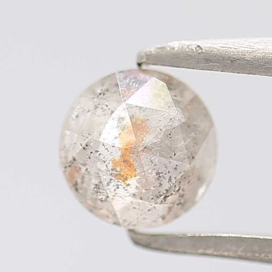 0.51 Carat Salt & Pepper Diamond Fancy Gray Color Round Rose Cut Natural Loose Wholesale Engagement Ring