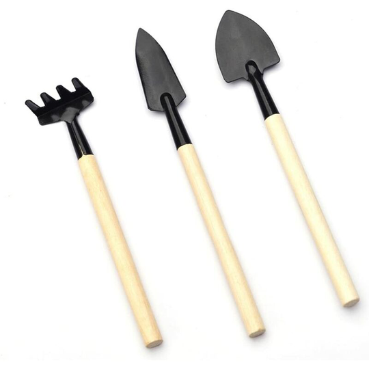 Set of 3 Mini Gardening Tools Set Small Shovel Calculating Spade for Plant Succulents