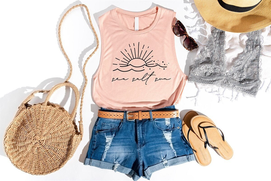 Women's Graphic Tanks/Sea Salt Sun Tank Summer Ocean Lover Day Top