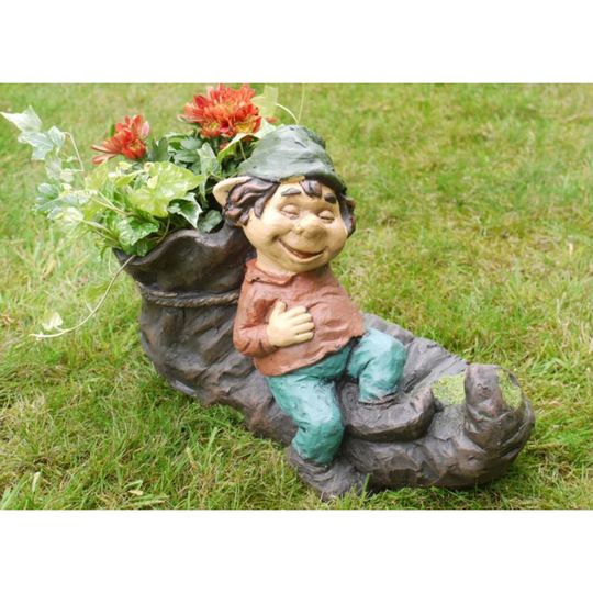 Unique-home-furniture - Outdoor Resin Planter Elf Shoe Ornament Retro Garden Plant Flower Patio Pot