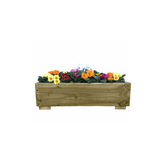 Ruby Uk - Handmade Rustic Wooden Planter 1.8m l x 0.8m w x 3 Boards High