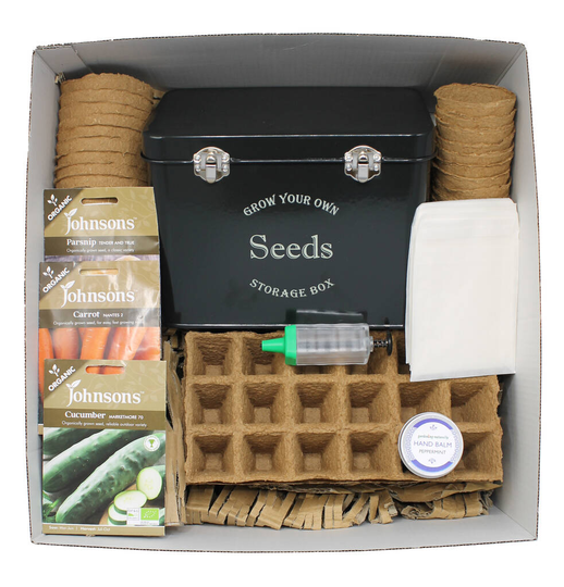 Garden Gift Hamper With Seed Packet Organiser