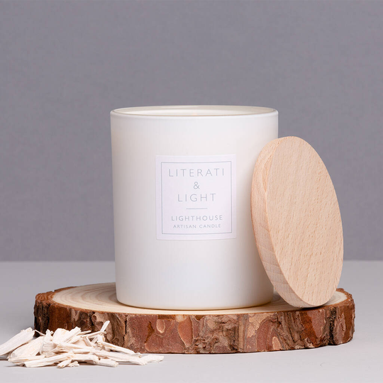 'Lighthouse' Sea Salt And Hyacinth Luxury Soy Candle