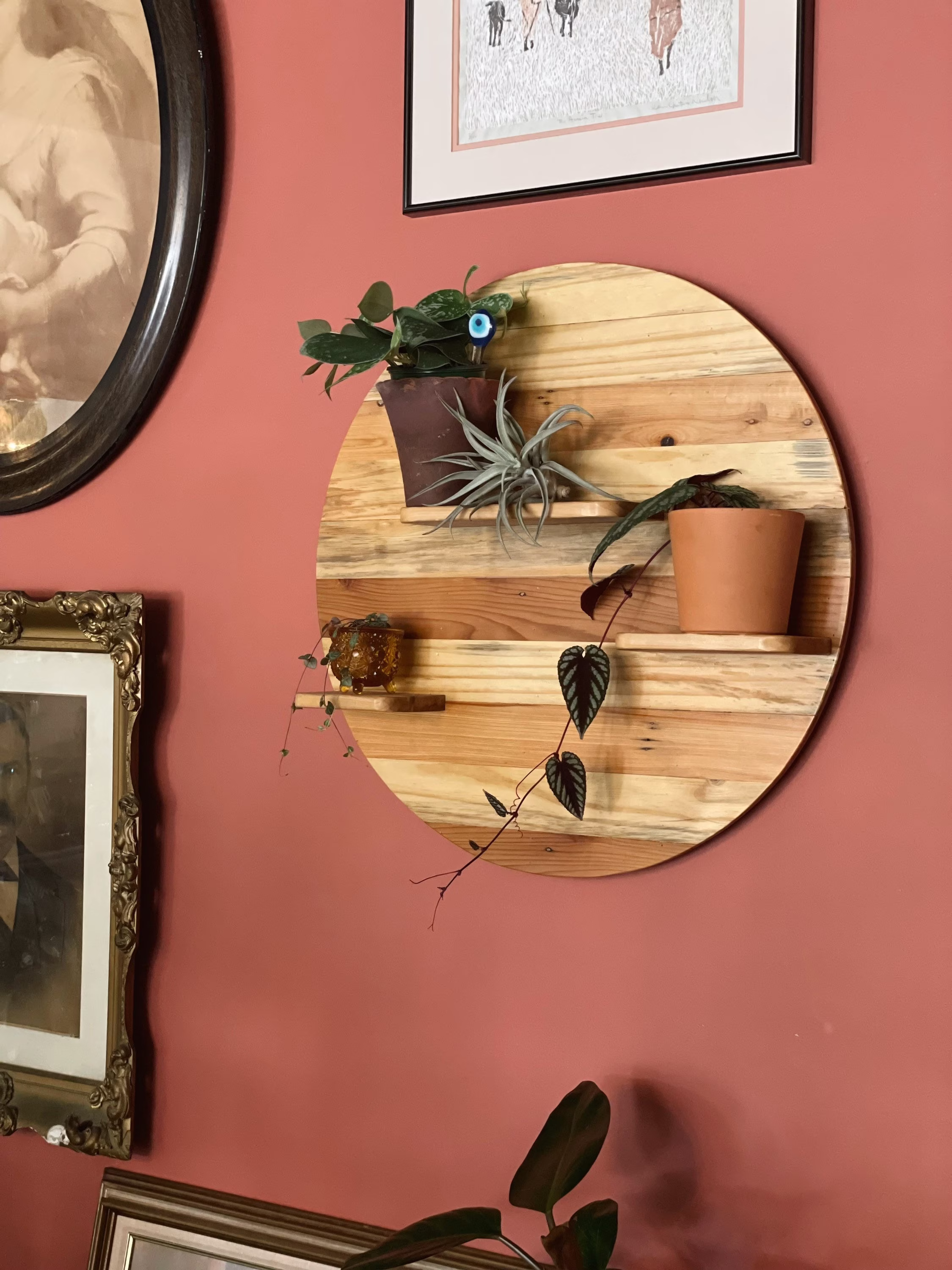 Floating Wall Plant Shelf, 24