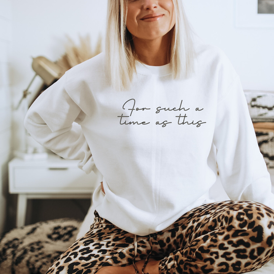 For Such A Time As This Sweatshirt, Christian Sweater, Let Us Worship Shirt, Bible Verse Salt & Light, Esther Sweater