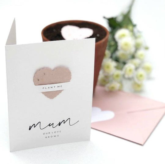 Let Love Grow Heart To Plant Card
