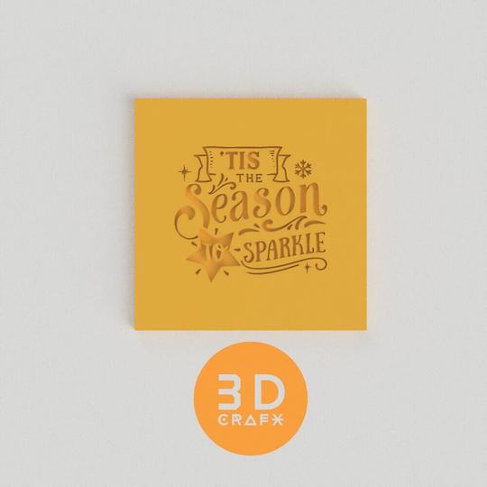 Tis The Season To Sparkle | Style 159 - Cookie Embosser & Fondant Stamp in Christmas Theme
