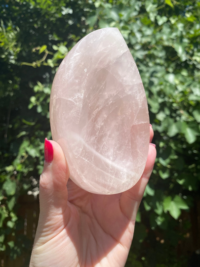 Rose Quartz Tear Drop Shape Bowl