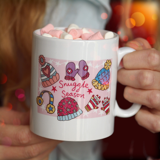 Snuggle Season Mug With Hot Chocolate And Marshmallows