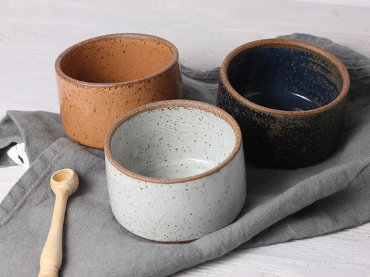 Wheel Thrown Salt Pot | Ceramic Or Pepper Stoneware Made To Order