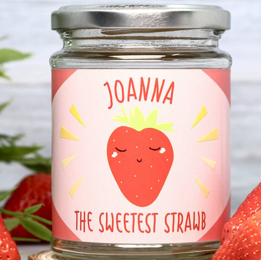 Personalised Sweet Strawberry Jar Grow Kit