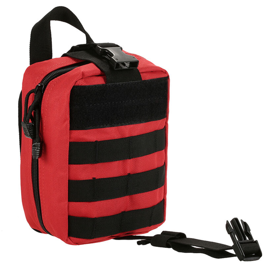 Outdoor First Aid Kit Medicine molle Pouch Survival Utility Bag Emergency Responder Medic Bag, Red - Red