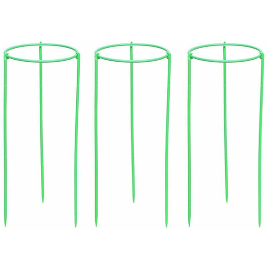 Climbing Plant Support Stakes Tall Plant Support Rin-g Cage for Garden Plant Flower Vegetable,,S & 3PCS