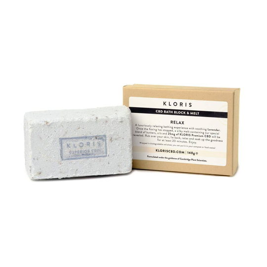 'Relax' Lavender CBD Bath Block And Melt
