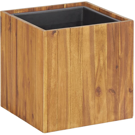 Asupermall - Garden Planter Pot 33.5x33.5x33.5 cm Solid Acacia Wood