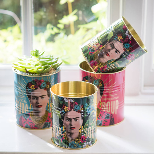 Set Of Two Frida Kahlo Metal Tins