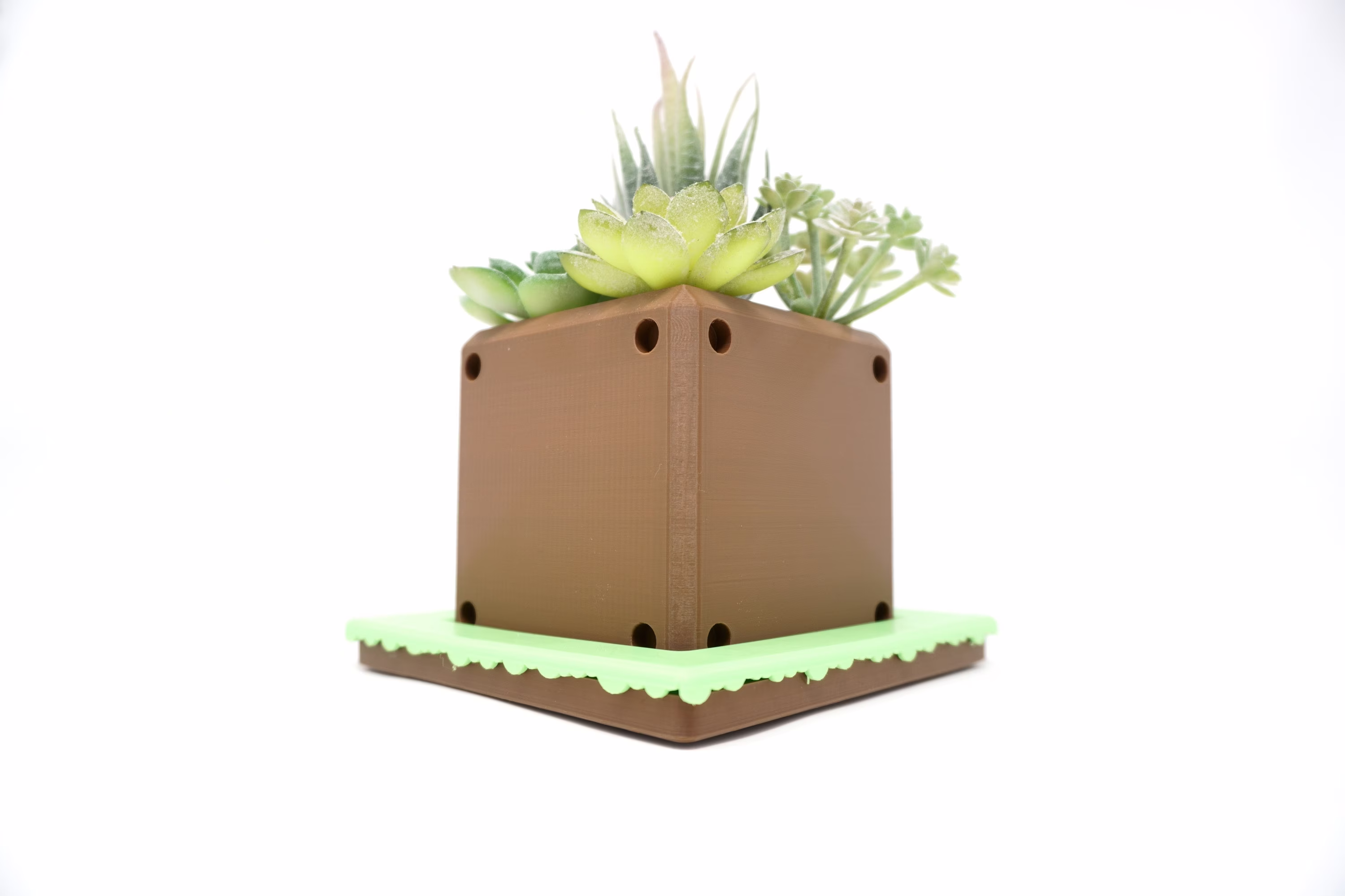 Super Mario Bros Empty Block Planter| Flower Pot | Planter Office Decor Home