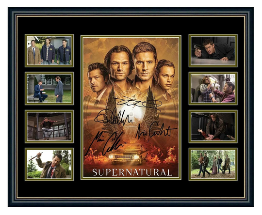 Supernatural Final Season Jensen Eccles Padalecki Signed Limited Edition Framed Memorabilia