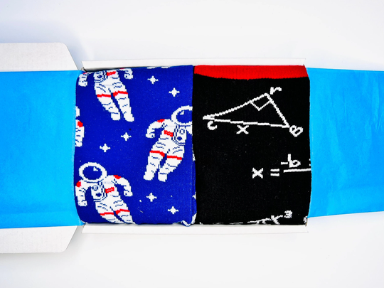 Science Socks Gift Set | Unisex Smarty Pants Maths Physics Chemistry For Teachers Doctor Astronaut