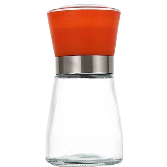 Fvbjd - Salt and Pepper Grinder Set - Salt and Pepper Shakers for Professional Chef - Stainless Steel 2pcs180ml (red cover)