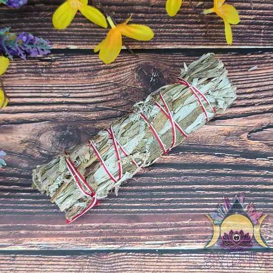 Mugwort, Black Sage, Smudge Wand, Stick, Bundle, Smoke Cleanse, Hand Wrapped, Consciously Collected, Ethically Sourced, Dreams