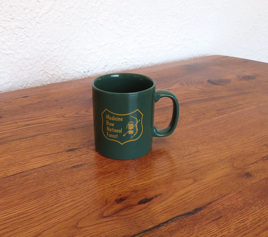 Vintage Medicine Bow National Forest Coffee Mug 80's Wyoming