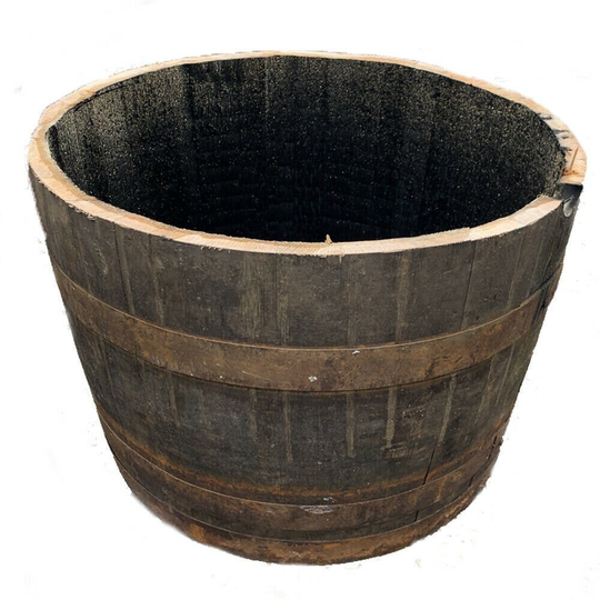 Large Oak Barrel Shrub/Bush Planter Garden Tub Plant Pot