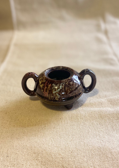 Small Brown Ceramic Planter - Stone Wear