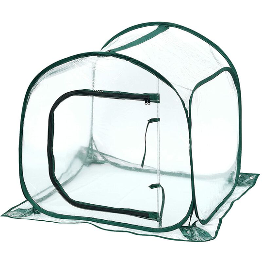 Pvc culture greenhouses for interior or exterior mini garden greenhouse, small portable cover for garden plants 80 x 80 x 80 cm