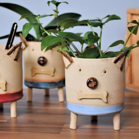 Dog Personalised Ceramic Plant Pot