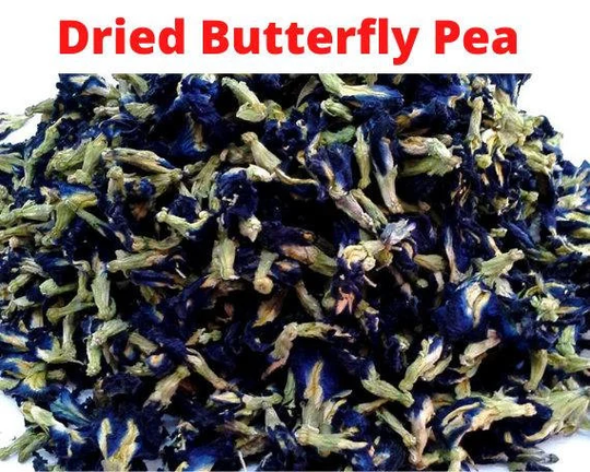 100% Organic Dried Blue Butterfly Pea Flower Clitoria Ternatea Herbal Tea/Dried Flowers & Powder/Non_Gmo Tea