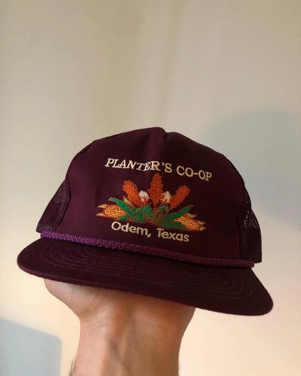 Vintage Planters Co-Op Hat Snap Back Dad Grail Odem Texas