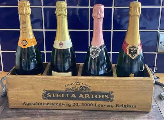 Stella Artois 4 Tier Rack Wooden Box Storage Man Cave Girl Kitchen Basket Herb Gifts For Him For Her