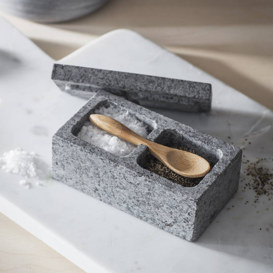 Granite Salt And Pepper Pinch Pot