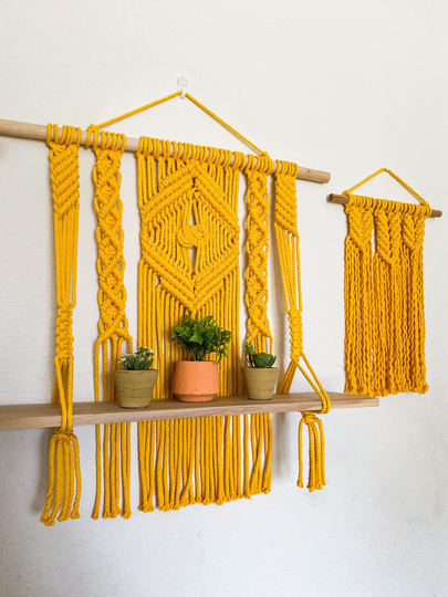 Goldenrod - Handmade Macrame Wall Art | Vintage Style Boho Chic