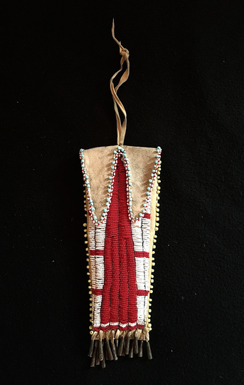 Brulé Sioux Style Medicine Bag. Rustic