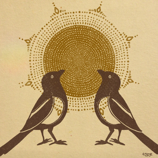 Magpie Medicine - Open Edition Art Print Animal Spirit Guide Bird Art