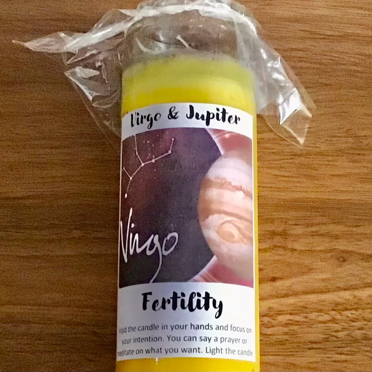 Fertility Candle Hoodoo Root Work Wicca Santeria Spell Magic Ritual Spiritual