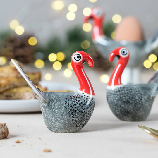 Handmade Ceramic Turkey Salt And Pepper Shakers