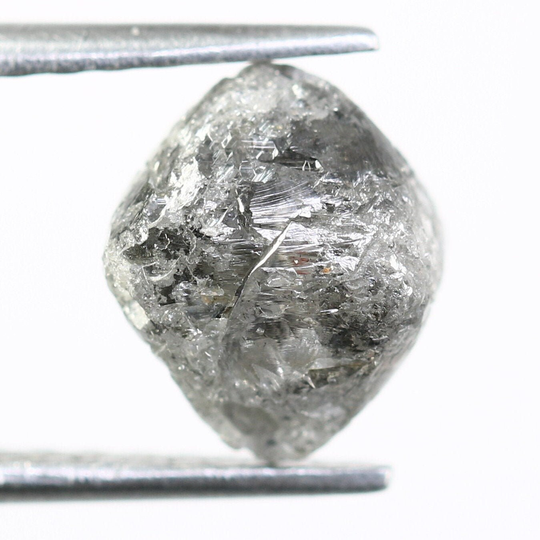 3Ct Raw Salt & Pepper Rough Diamond For Ring