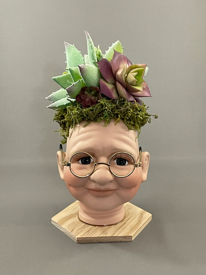 Esther Porcelain Dollhead Planter