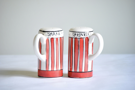 Vintage Hand-Painted Salt & Pepper Shakers