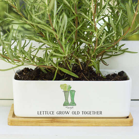 Personalised Vegetable Wellies Planter