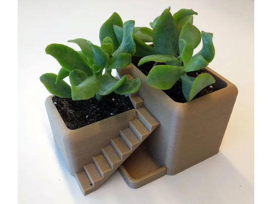 3D Printed Succulent Villa Desk Planter Holder Pot For Table Top/Maceta Suculenta Impresa En Para Macetero De Escritorio