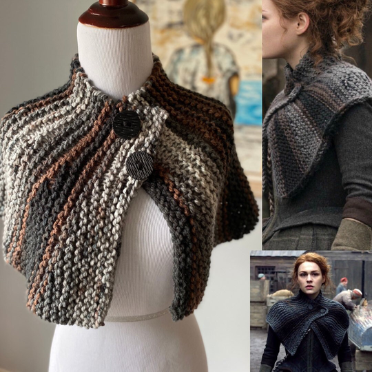 Outlander Brianna's Capelet Shawl, Reunion Cape, Cape Gift, Season 4