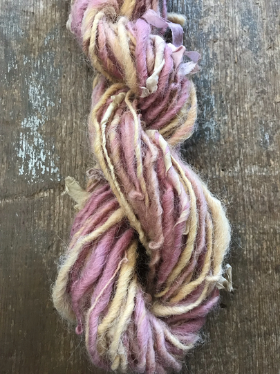 Silken Rose - Naturally Dyed Yarn With Silk Fabric 30 Yards